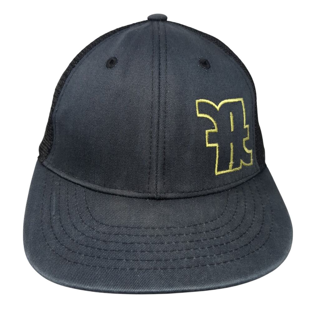 Magic Headwear Snapback Trucker Hat Blue One Size Embroidered Mesh Back